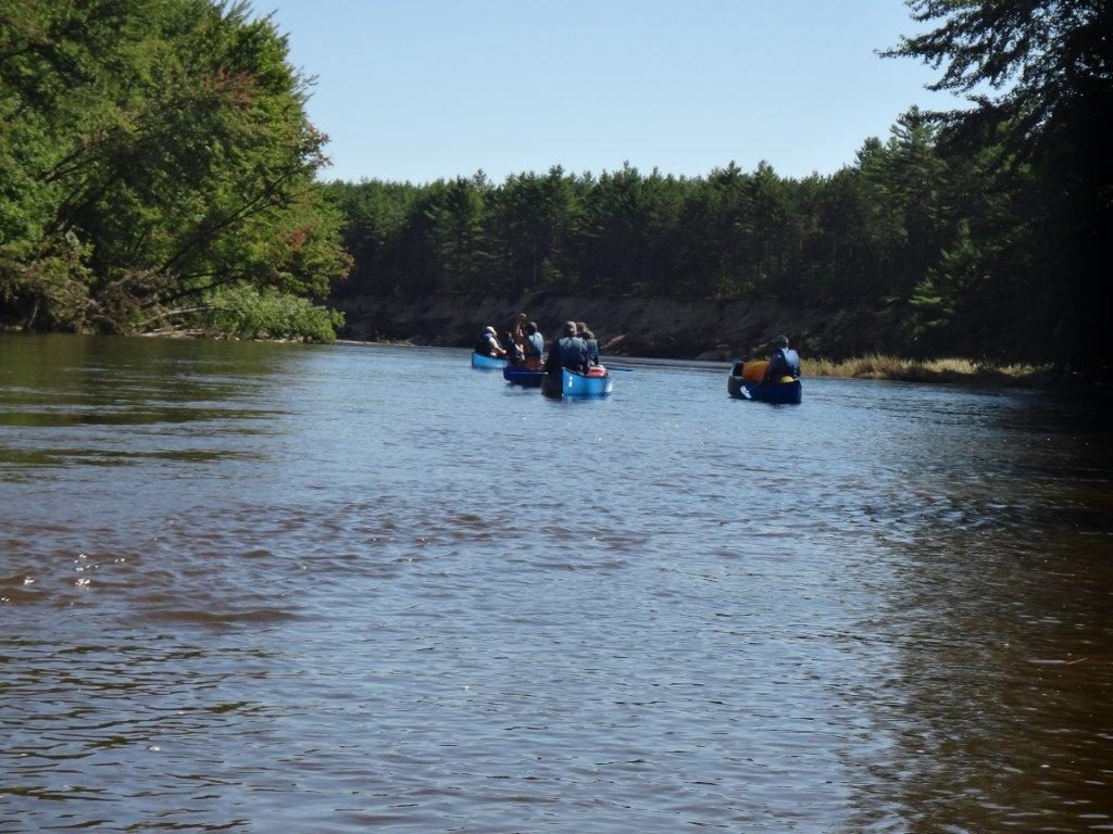 Canoeing up the Saco River