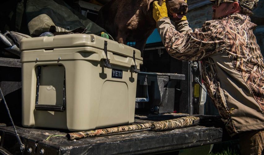 Yeti Cooler and camping gear