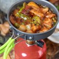 Camping mees kit heating food up