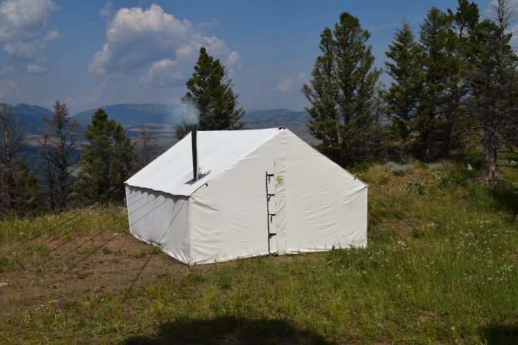 wall tent with stove jacket