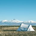 Tent camping off grid