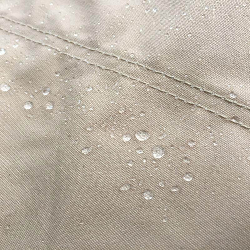 A close up of cotton canvas tent material
